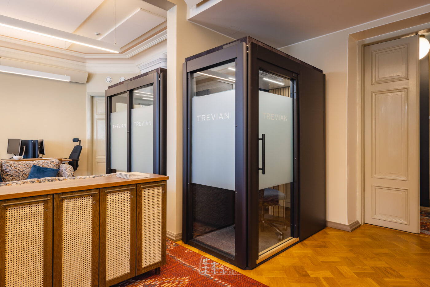 Octacell meeting rooms at Trevian Asset Management office
