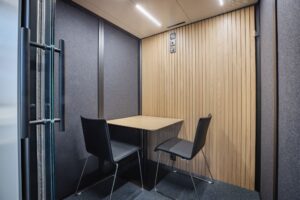 Inside Octacell 3X3 meeting room at the Vaisala Headquarters